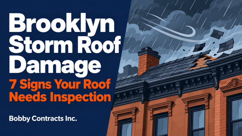 Brooklyn storm roof damage: 7 signs your roof needs inspection after heavy rain and wind”